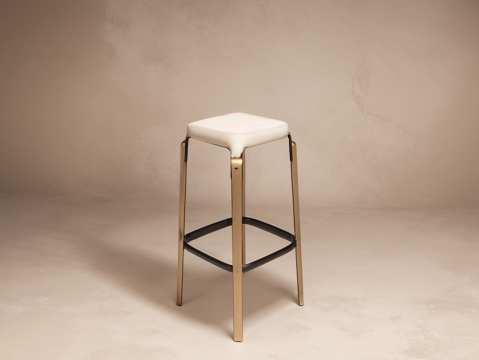 现代吧台椅吧凳su模型