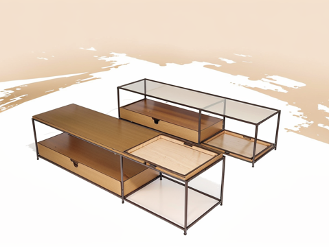 民宿风收纳柜su模型