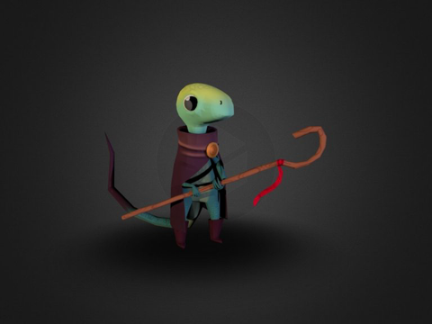 蜥蜴法师su模型