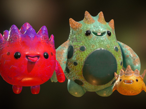 奥斯卡创意生物Octane渲染su模型