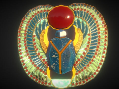 古埃及珠宝su模型