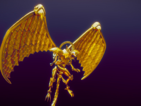 游戏王!-太阳神翼神龙su模型