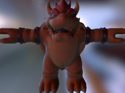 WiiU版库巴乱斗su模型