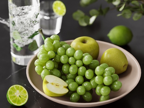 现代水果su模型