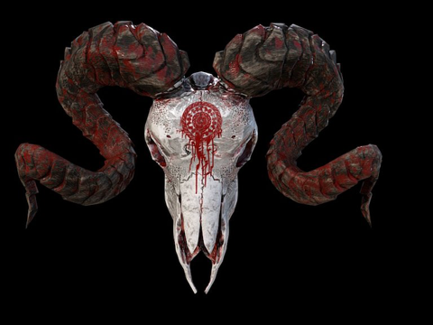 山羊头骨su模型