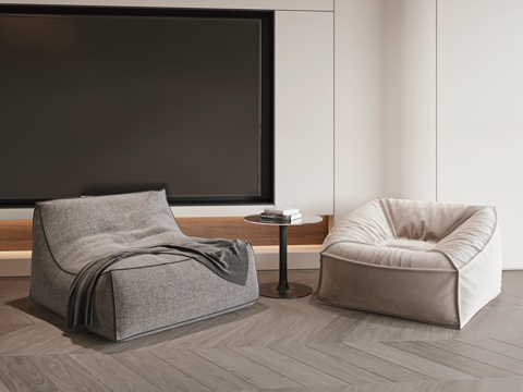 现代懒人沙发su模型