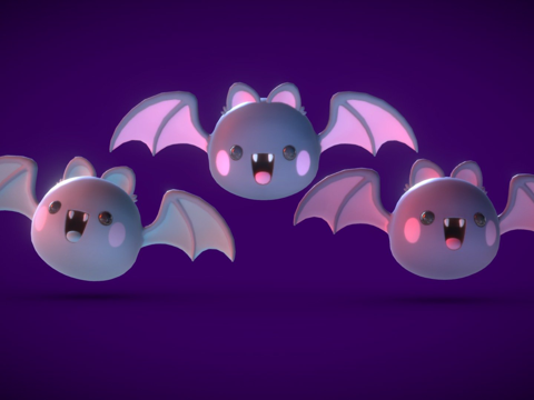 可爱小蝙蝠01su模型