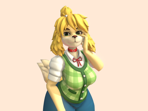 动物森友会伊莎贝尔-VRChasu模型