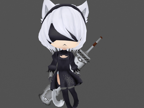 猫娘尤尔哈2Bsu模型