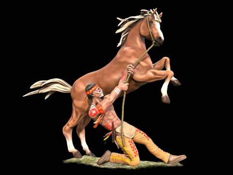 套野马-3D可打印su模型