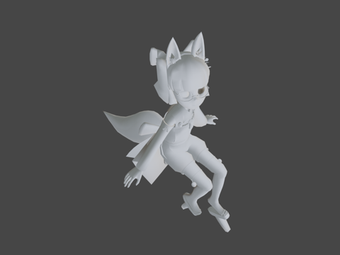 林_稻荷狐女su模型