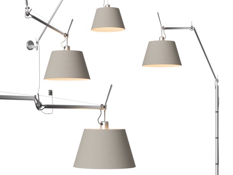 TOLOMEO 系列灯具 包豪斯灯 包豪斯落地灯 吊灯 壁灯su模型