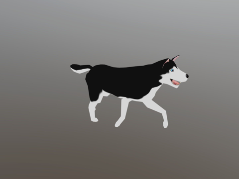 奔跑的狗su模型