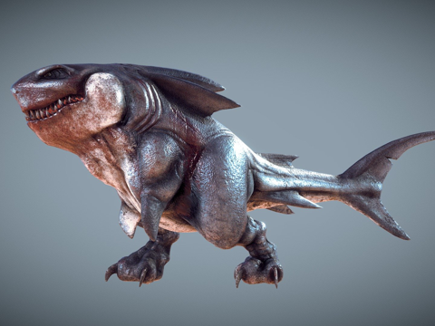 巨齿鲨雷克斯(制作中#3)动画su模型