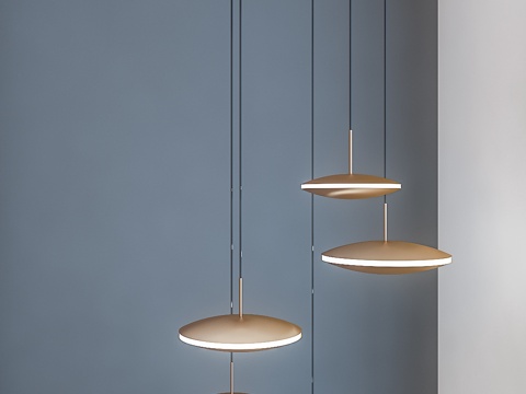  现代金属吊灯3d模型3d模型 