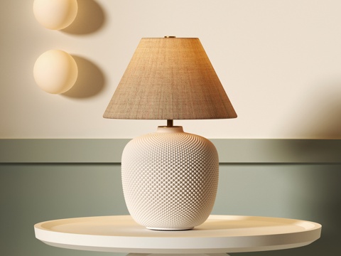 侘寂风台灯su模型