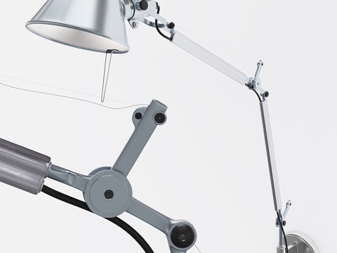 Artemide tolomeo 包豪斯壁灯 金属壁灯su模型