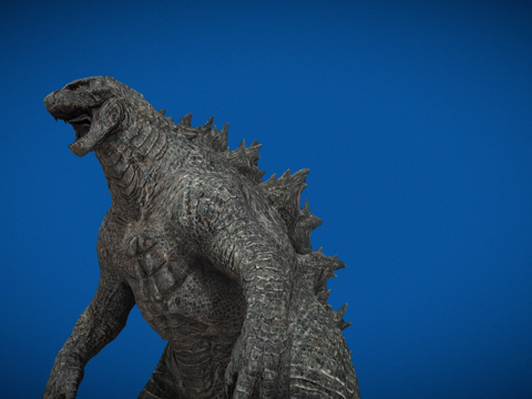 哥斯拉动画su模型