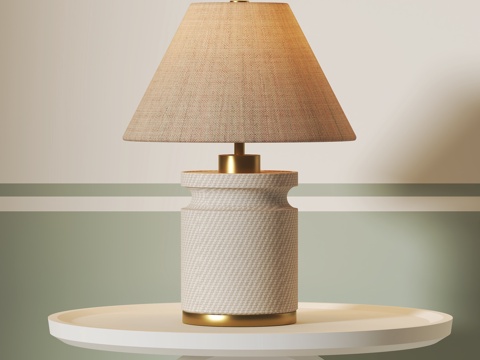 侘寂风台灯su模型