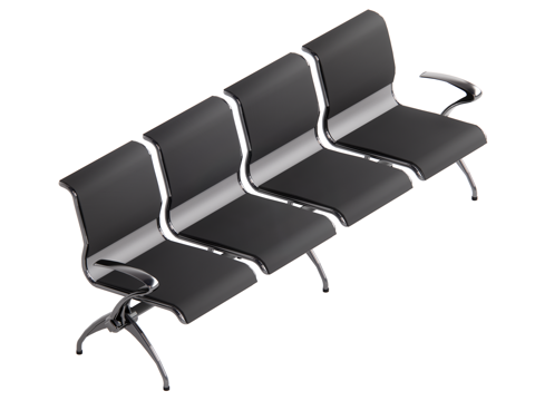  现代公共座椅su模型 