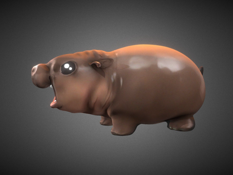 慕登-侏儒河马宝宝su模型