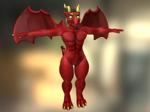 龙 - VRChat &amp; VTuber虚拟形象(Zab)_1su模型