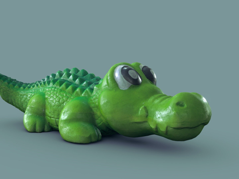 鳄鱼狗玩具3D扫描su模型