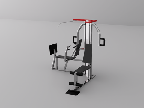 健身器材su模型