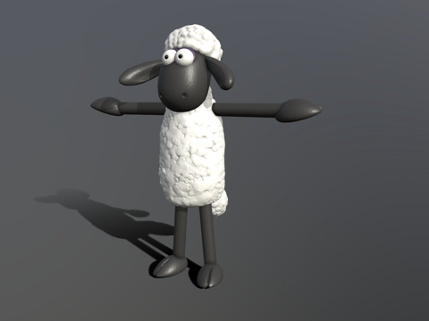 小羊肖恩su模型