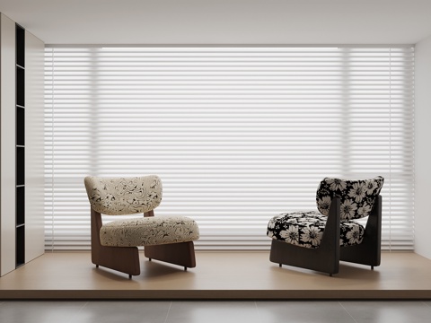  法式中古风躺椅 休闲椅3d模型 