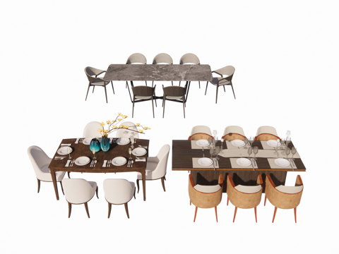 家具 餐桌su模型