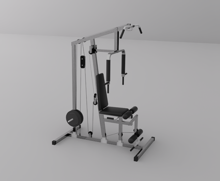 健身器材su模型