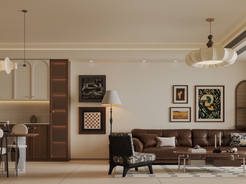 中古客餐厅su模型