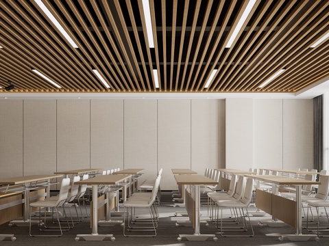 现代会议室su模型