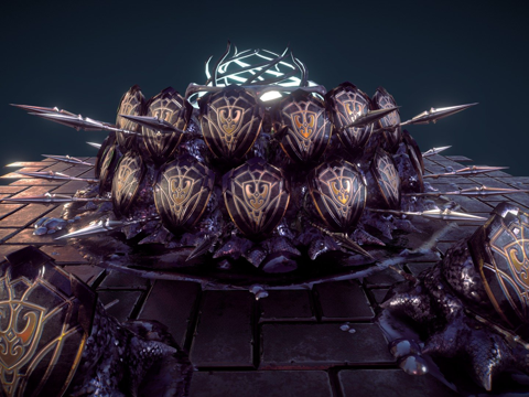 同人画-恶魔之魂-方阵兵su模型