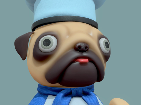 《胡闹厨房!》-哈巴狗角色su模型