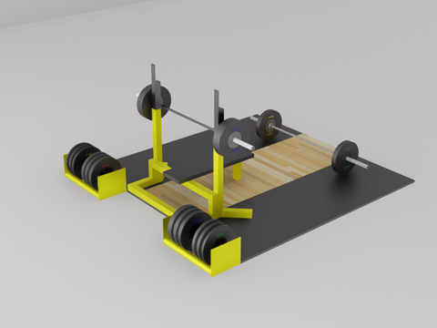 健身器材su模型