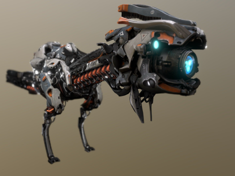 红眼观察者绑定-地平线零之曙光su模型