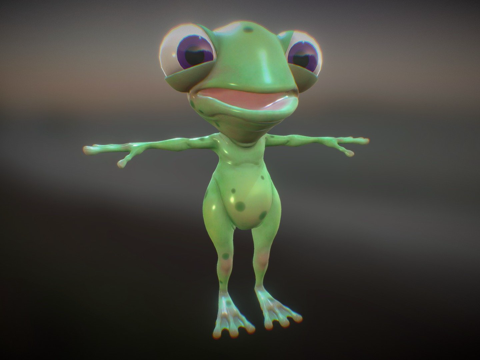 青蛙先生T字姿势su模型