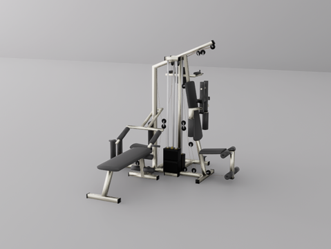 健身设备su模型