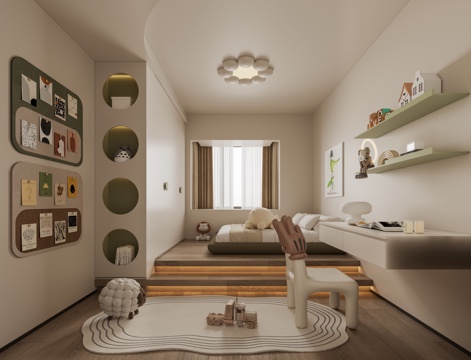 通用儿童房su模型