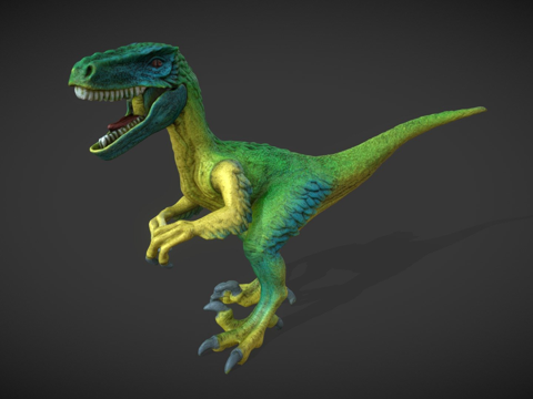 思乐恐龙14585伶盗龙-照片扫描su模型