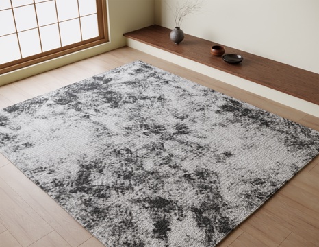 现代地毯 方形地毯su模型