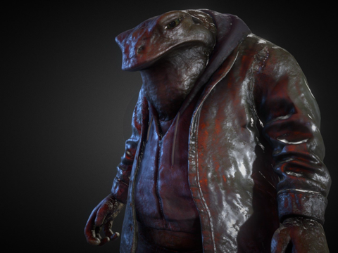 流浪蟾蜍（动画&amp;T姿势）su模型