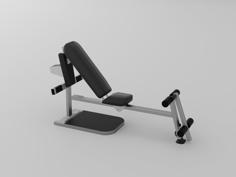 健身器材su模型