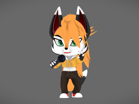 篝火Q版狐狸，VRChat（）su模型