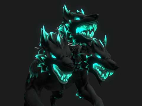 《堡垒之夜》刻耳柏洛斯(滑翔翼)-自定义贴图su模型