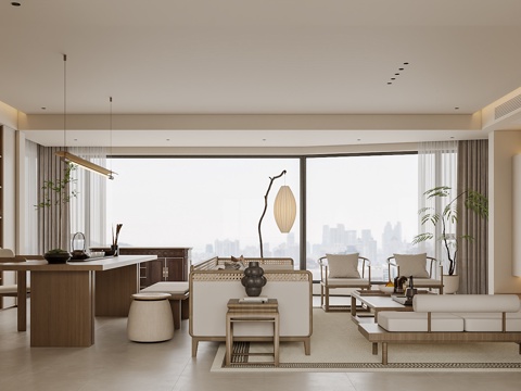 宋式客厅su模型