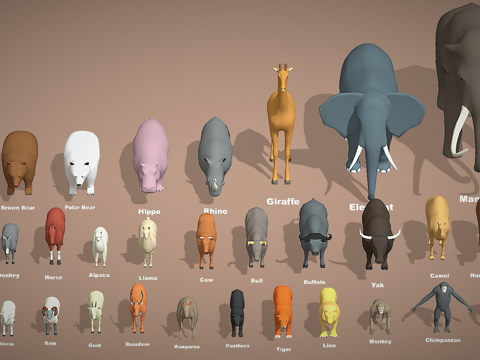 动物包-大型野兽su模型