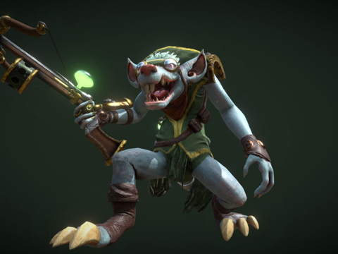 瘟疫鼠图奇-英雄联盟su模型